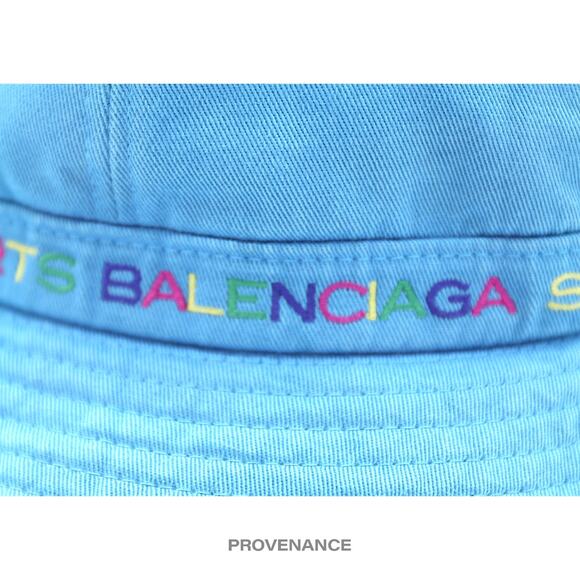 ? Balenciaga Sports Bucket Hat - Blue Rainbow Multicolor L main image 5